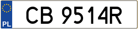 Trailer License Plate